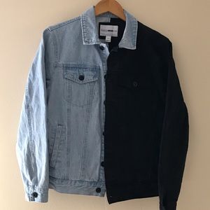 Fashion Nova Mens Two Tone Jean Jacket 
